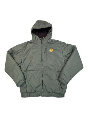 Bass Pro Shops Jacket Mens L Green Thermolite Waterproof Hooded Hiking Fishing